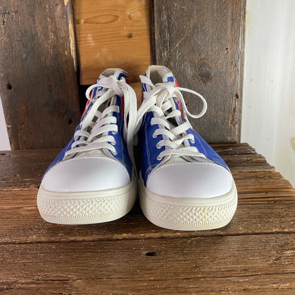 CHICAGO CUBS HIGH TOP CANVAS SNEAKERS - Picture 4 of 9